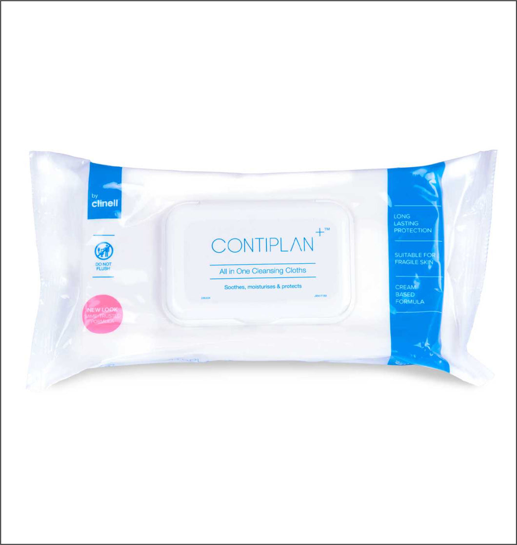 Clinell Contiplan - Continence Care Wipes, pack of 25