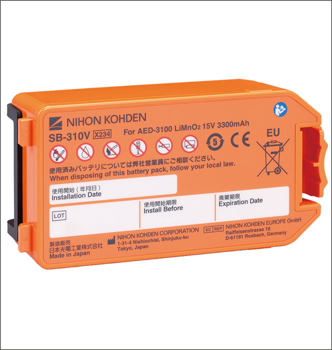 Nihon Kohden Replacement Battery for Cardiolife AED-3100