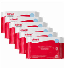 Load image into Gallery viewer, Clinell Sporicidal Wipes, Pack 25 - Case of 6 packs
