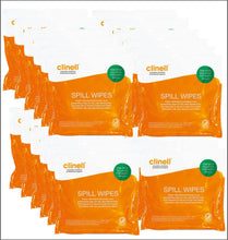 Load image into Gallery viewer, Clinell Spill Wipes - Case of 24 packs
