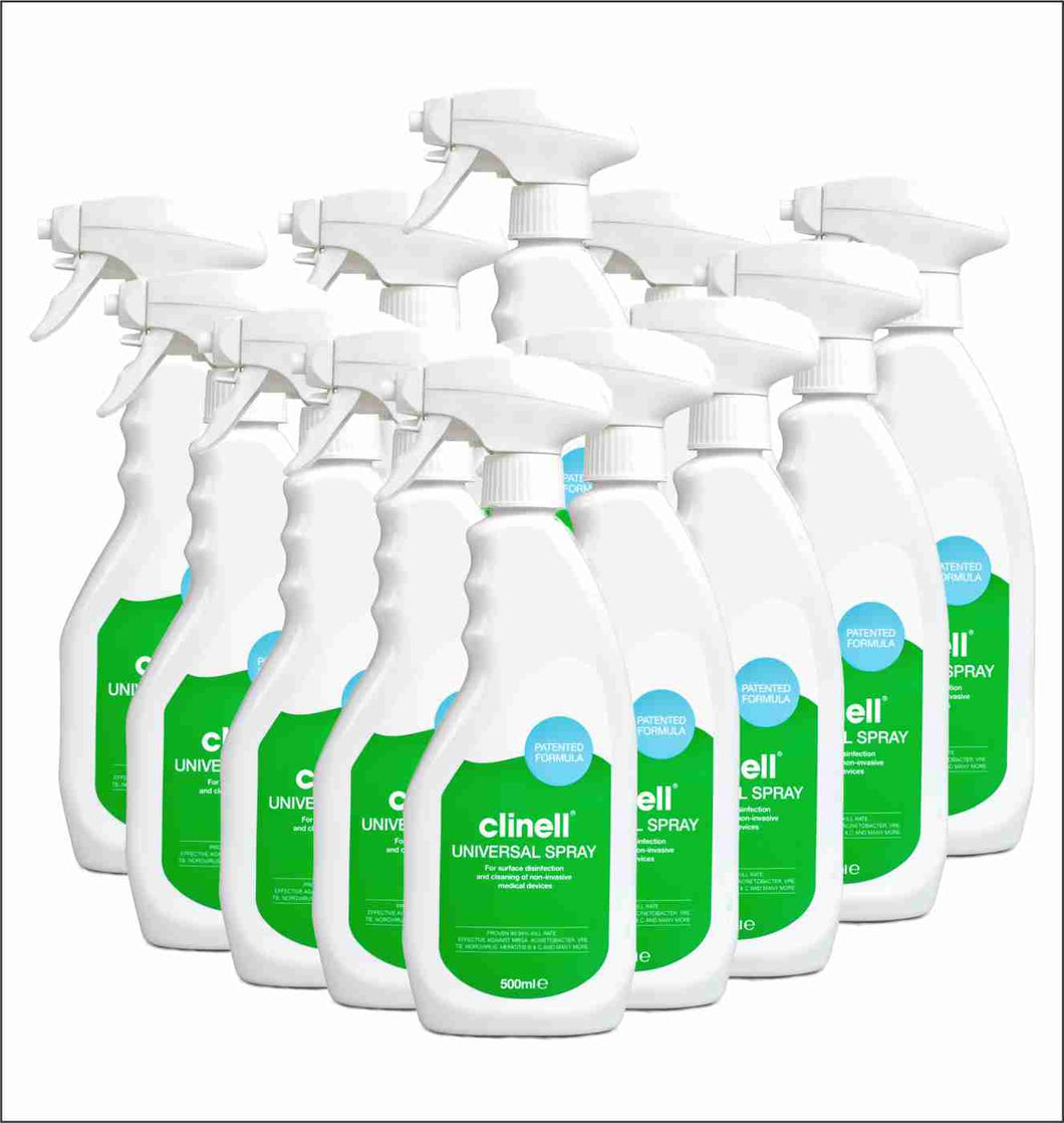 Clinell Universal Spray, case of 12 bottles
