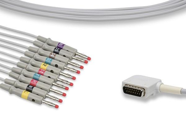 Kenz Compatible Direct-Connect EKG Cable