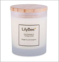 Load image into Gallery viewer, LilyBee Essential Oil Candle - Ginger &amp; Lemongrass

