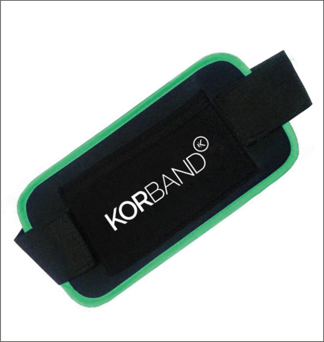 NuroKor KorBand used with MiTouch body therapy system for better area coverage