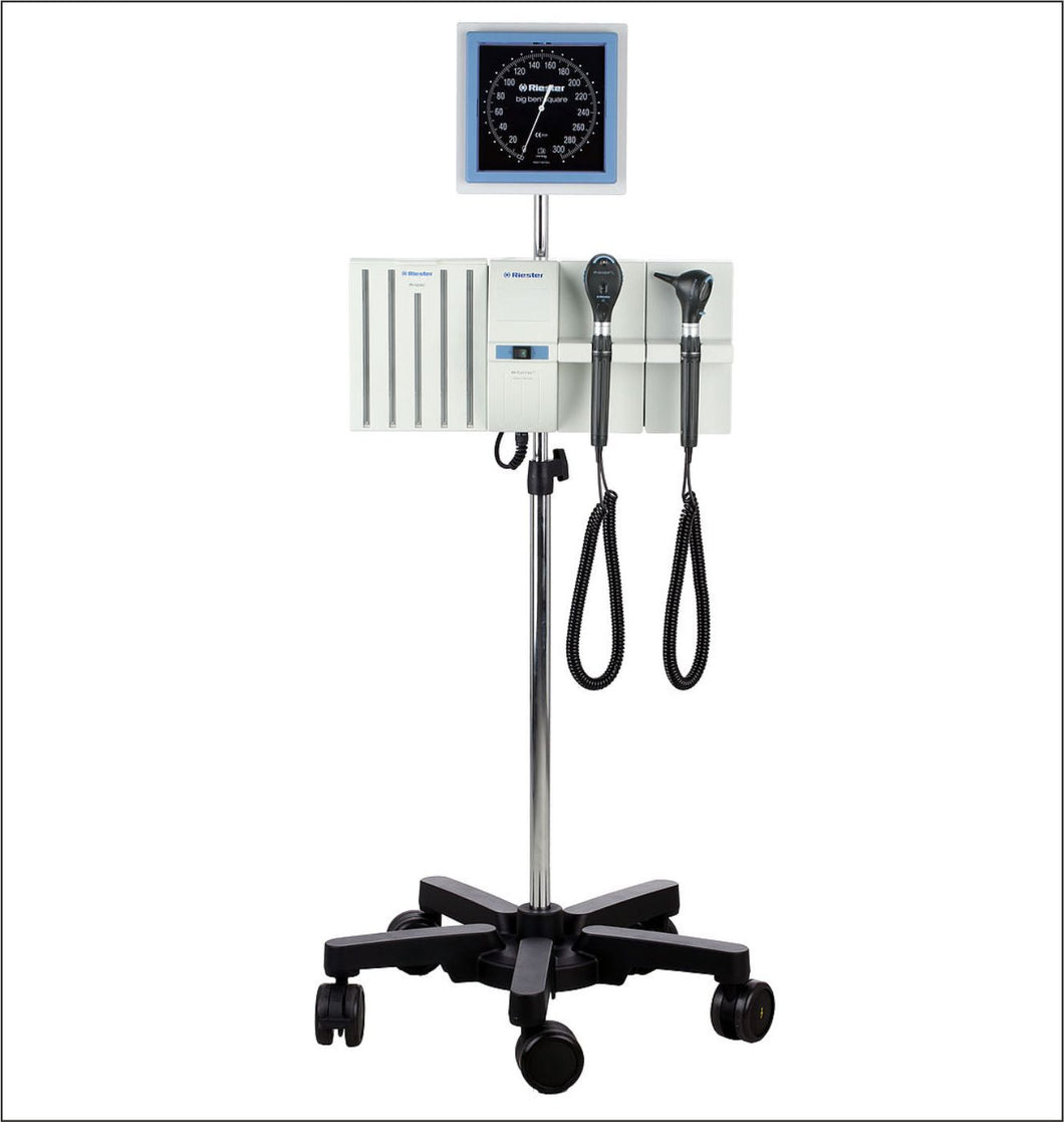 Riester diagnostic set on mobile stand with wheels