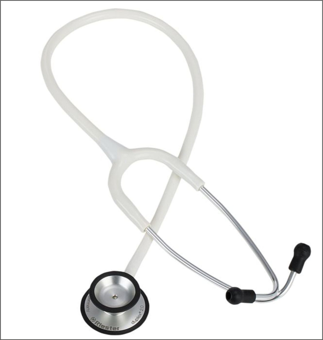 Riester duplex stethoscope in white